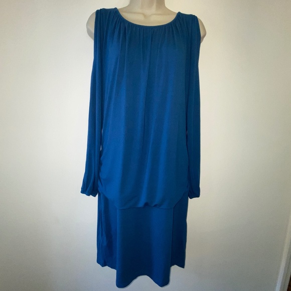 Tommy Bahama Dresses & Skirts - Tommy Bahama Blue Long Cut out sleeves